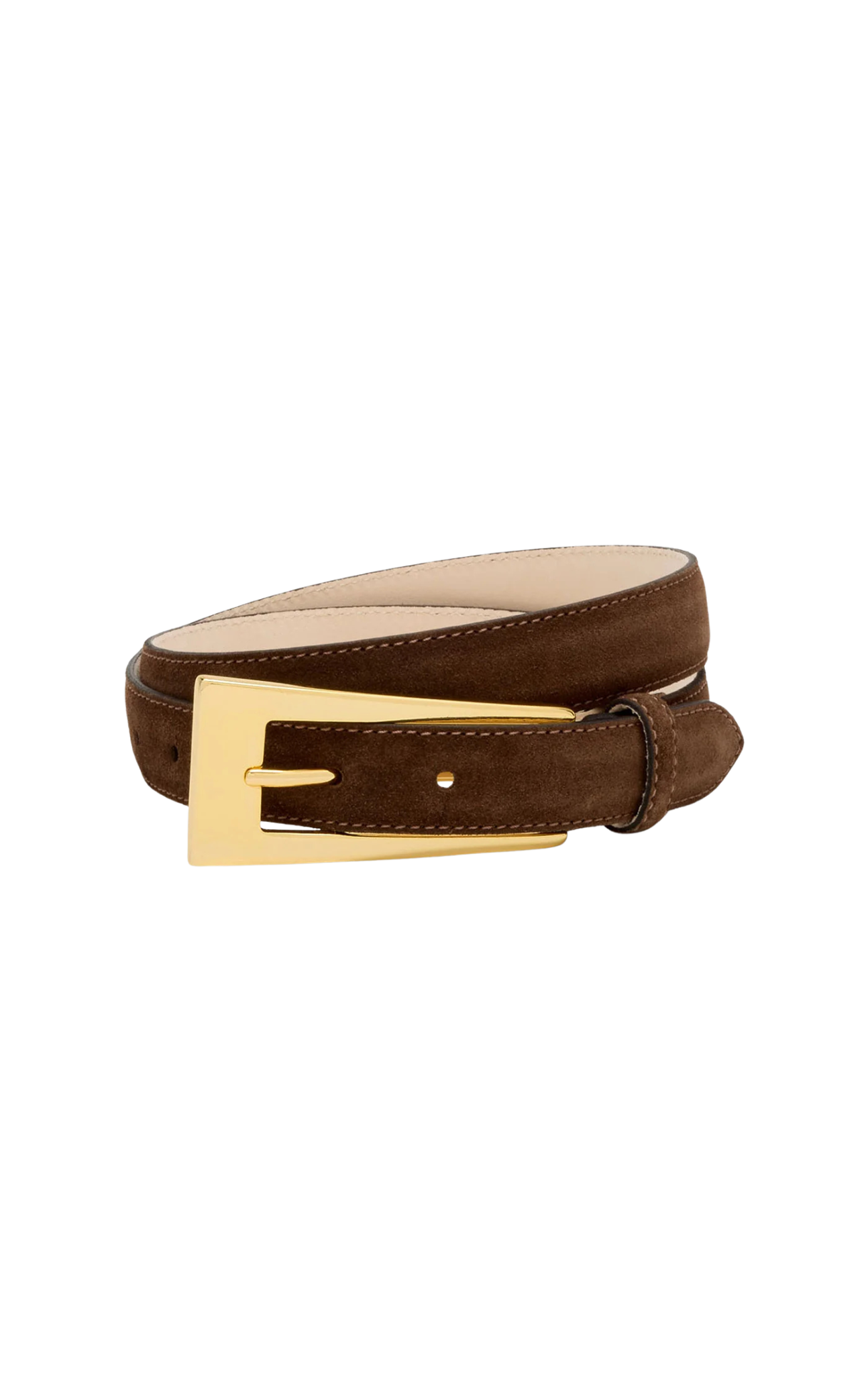No. 10 Belt in Chocolate/Gold