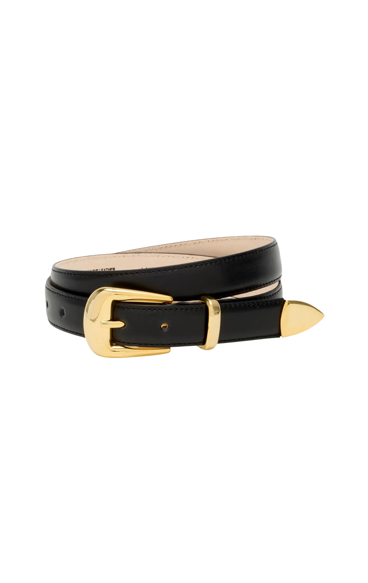 No. 16 Belt in Black/Gold