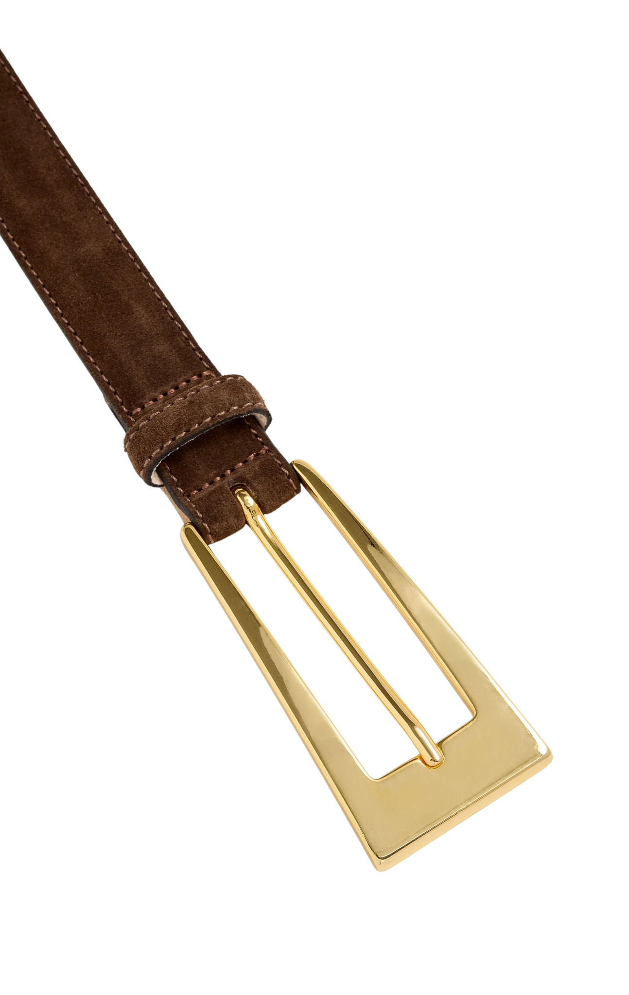 No. 10 Belt in Chocolate/Gold