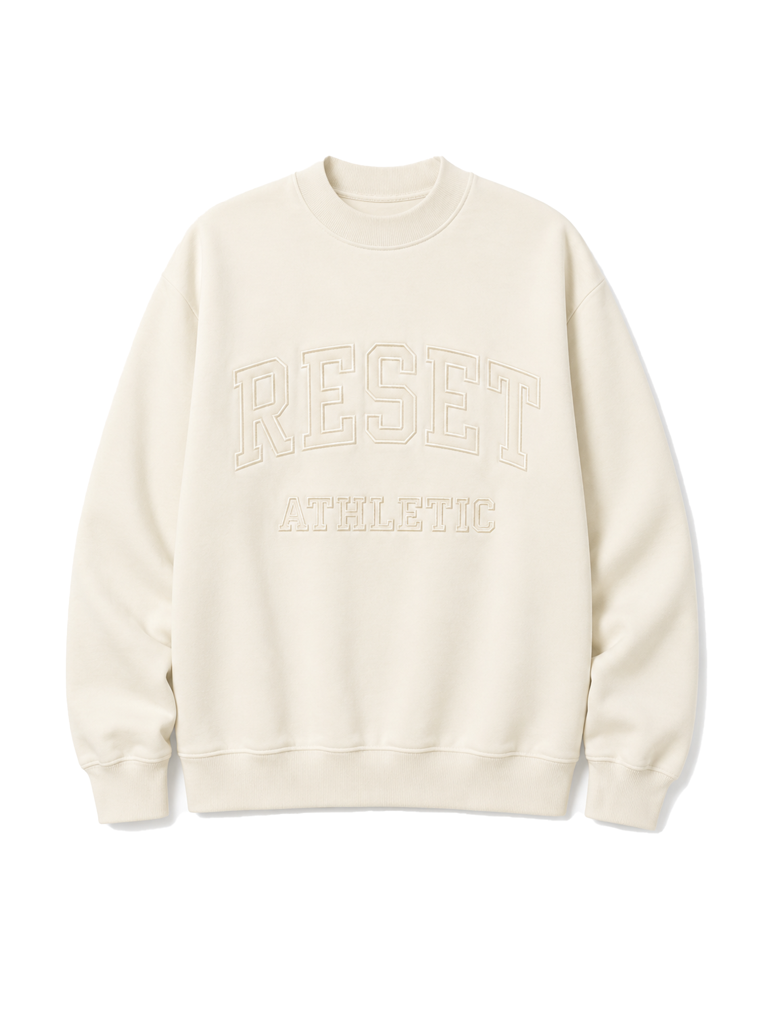 Reset Mock Neck Sweatshirt - Vanilla