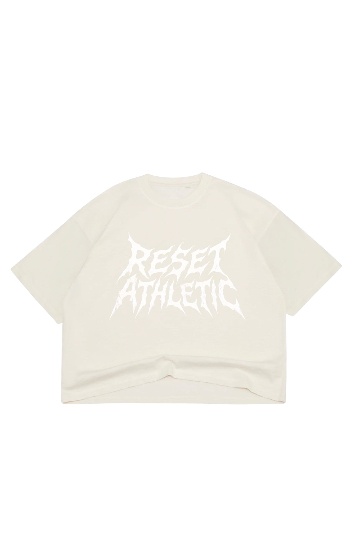 Reset Crop Band Tee - Bone