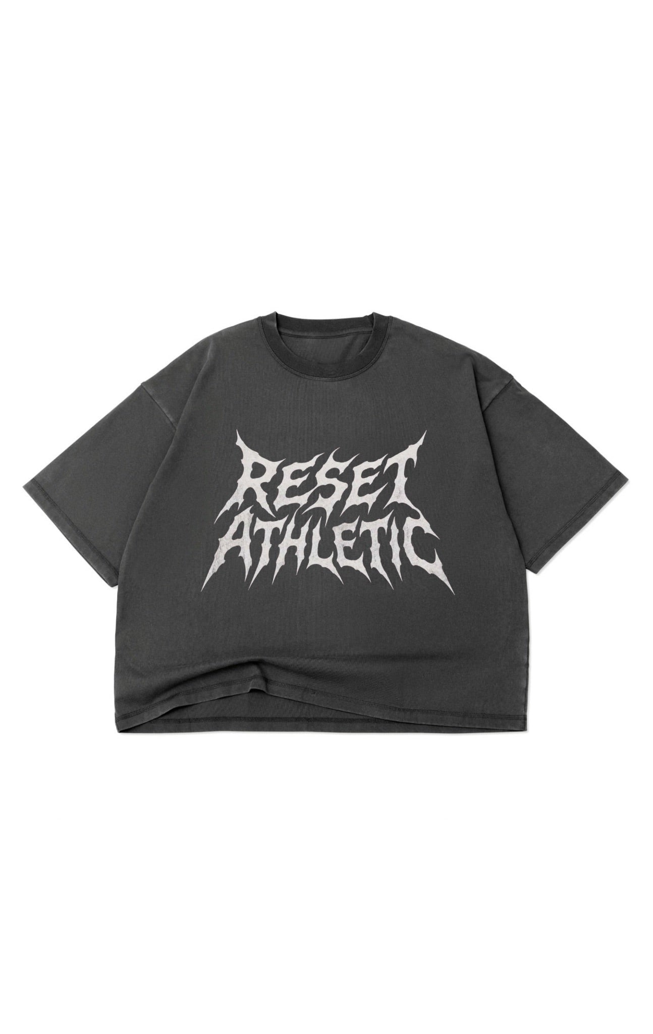 PREORDER Reset Crop Band Tee - Thunder