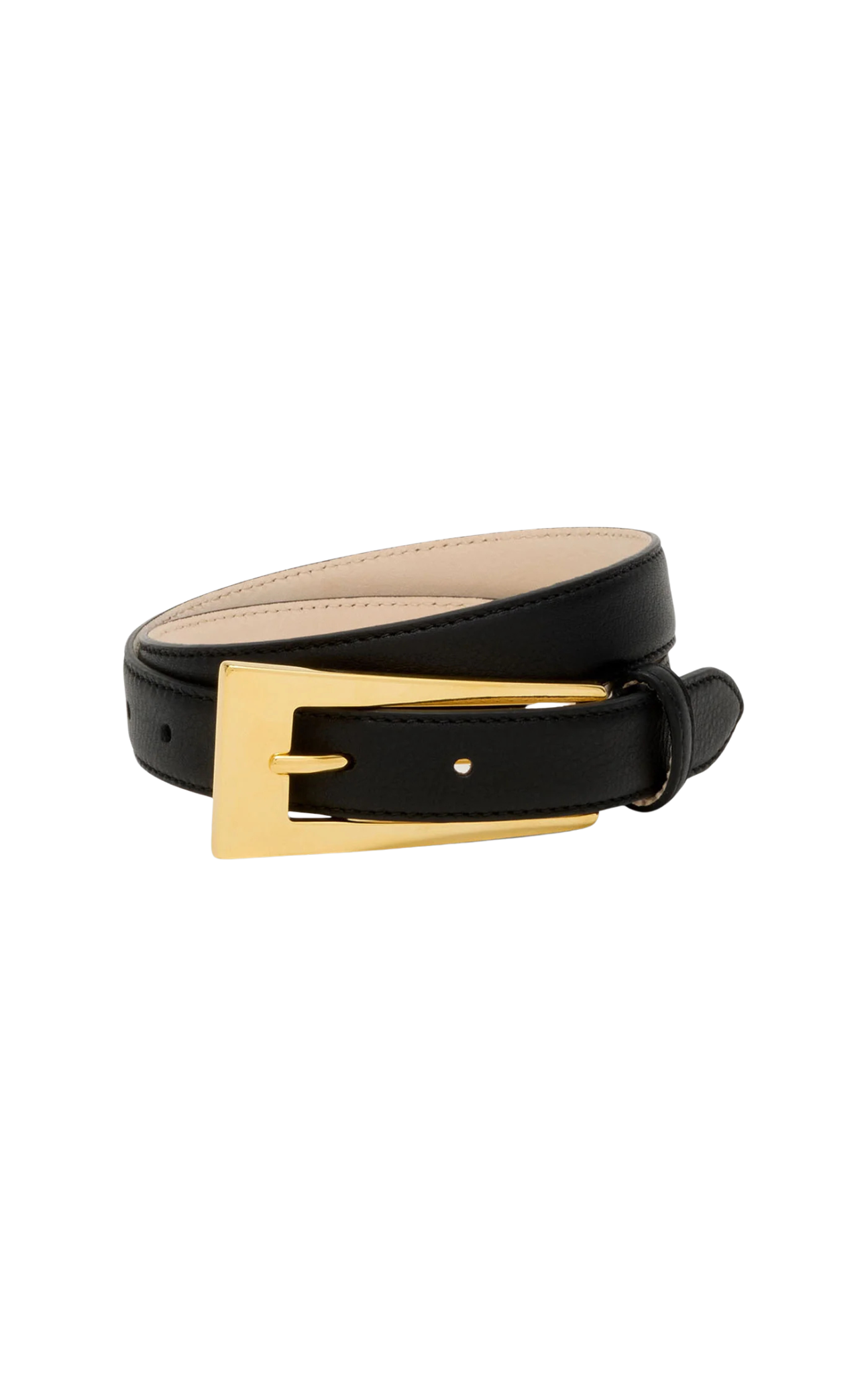 No. 10 Belt in Black/Gold