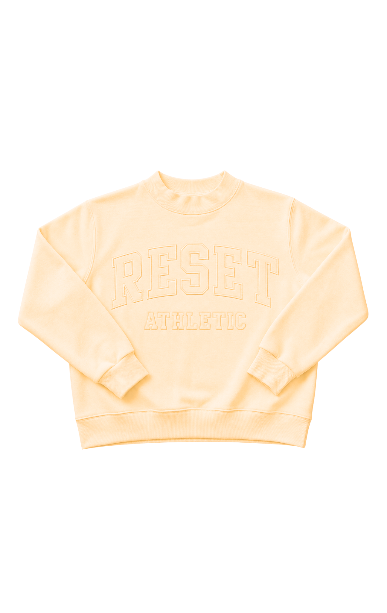 Reset Mock Neck Sweatshirt - Butter Yellow