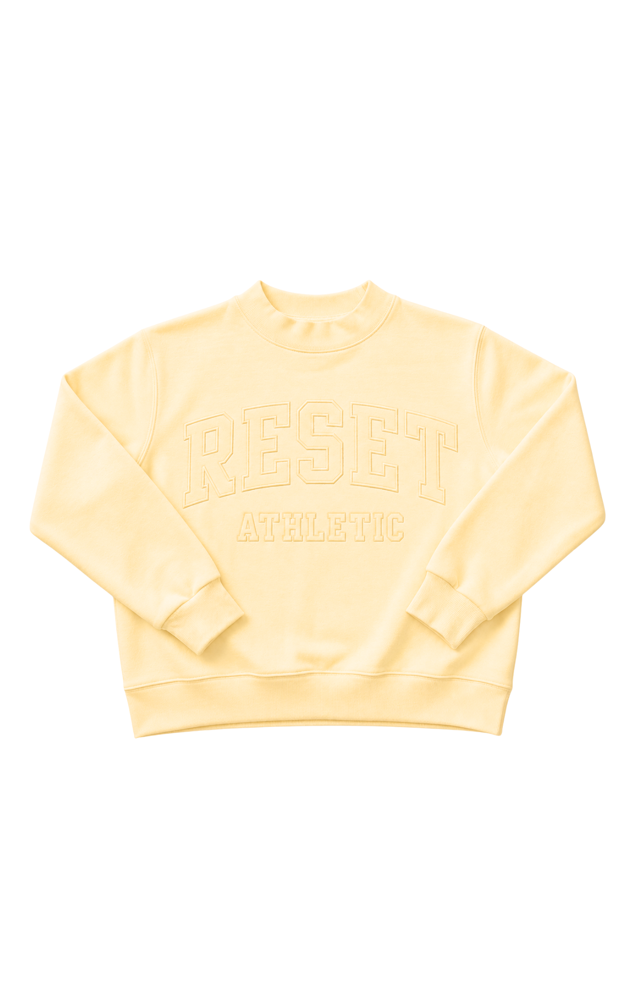 Reset Mock Neck Sweatshirt - Buttercream